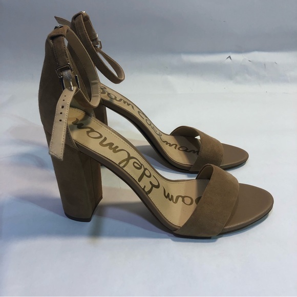 Sam Edelman Hazelnut Yaro Block Heel Ankle Strap Sandals Size 10.5 - Picture 6 of 12